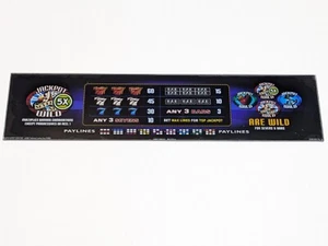 Slot Machine Glass Panel Replacement Part or Display Piece 18" x 4" - Picture 1 of 3