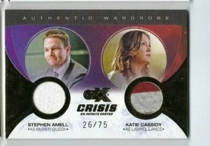 Cryptozoic Crisis CZX dual wardrobe card DM18 Oliver Queen Laurel Lance 26/75 - Picture 1 of 1