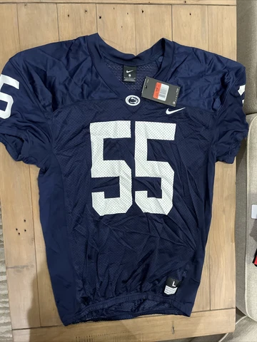 Nike Penn State Stock Vapor Varsity Mesh Jersey Men's Large Blue #55 908727 Cover
