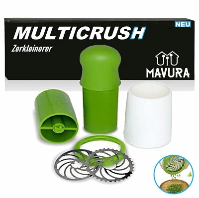 MULTICRUSH Multizerkleinerer Multihacker Grinder Kräuter Gemüse Reibe manuell - Bild 1 von 4