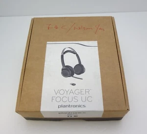 POLY Voyager Focus UC B825 Bluetooth BT600 USB-A Headset without Stand Open Box - Picture 1 of 5