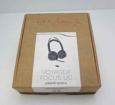 Poly Voyager Focus UC B825 Bluetooth BT600 Usb-A Headset Ohne Ständer Offene Box - Bild 1 von 4