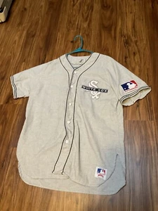 Vintage Chicago White Sox Jersey Nutmeg Baseball MLB Grey L USA MADE 90s - Picture 1 of 10