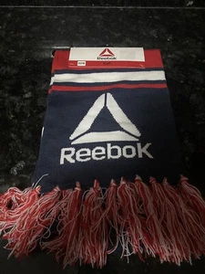 New Reebok Rally Scarf Red White Blue With Logo - Picture 1 of 3