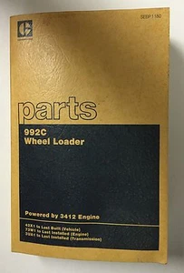 CARGADOR DE RUEDAS 992C LIBRO DE PIEZAS ORUGA 42X1-ÚLTIMA CONSTRUCCIÓN *ENVÍO GRATUITO* - Imagen 1 de 4