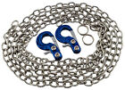 NHX Alloy RC Premium Winch Hook w/ Silver Tow Chain for 1/10 Crawler -Blue