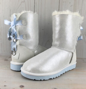 UGG Bailey Bow I do wedding uggs Size 7 RARE! No Box Missing 2 Crystals On Bow