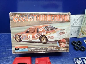 1984 Monogram Coors Thunderbird Grand National Race Car Monogram 1:24 Scale - Picture 1 of 4