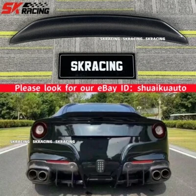 Carbon Fiber Rear Trunk Spoiler Wing For Ferrari F12 Berlinetta Coupe 2013-2017 Foto 1 de 4