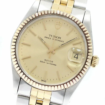 Tudor 74033 Prince Oyster Date YG Bezel AT Men - Image 1 of 4