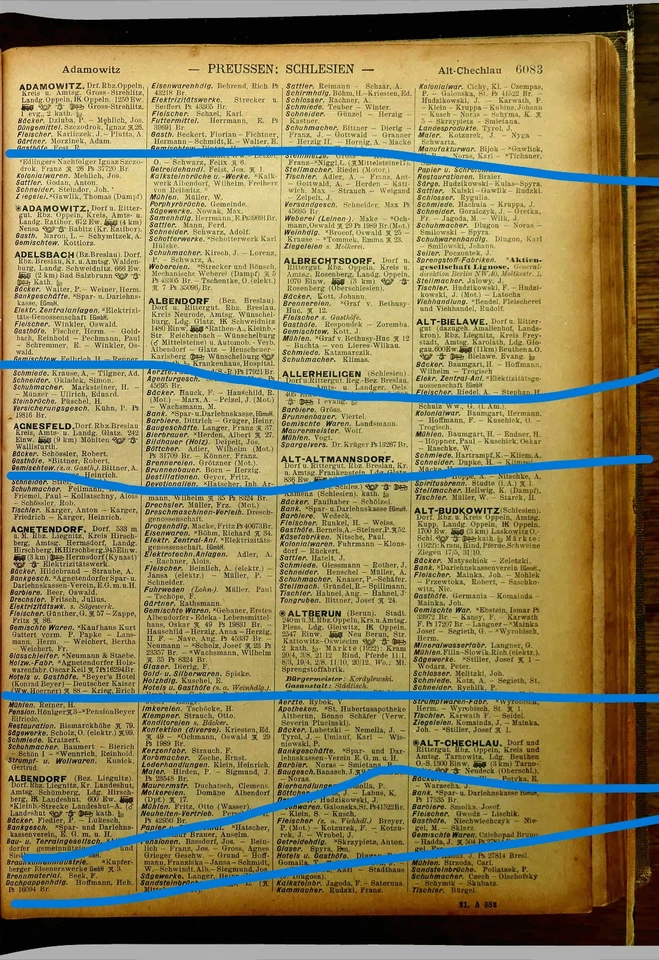 Branchenbuch 1904-22: Neusalz, Neustadt OS, Neuwaldau, Nicolai, Nieder-Hermsdorf - Bild 1 von 4
