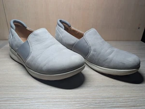 Clarks Womens Slip On Casual Shoes Unstructured Artisan Grey UK 6 EU 39.5 - Picture 1 of 7