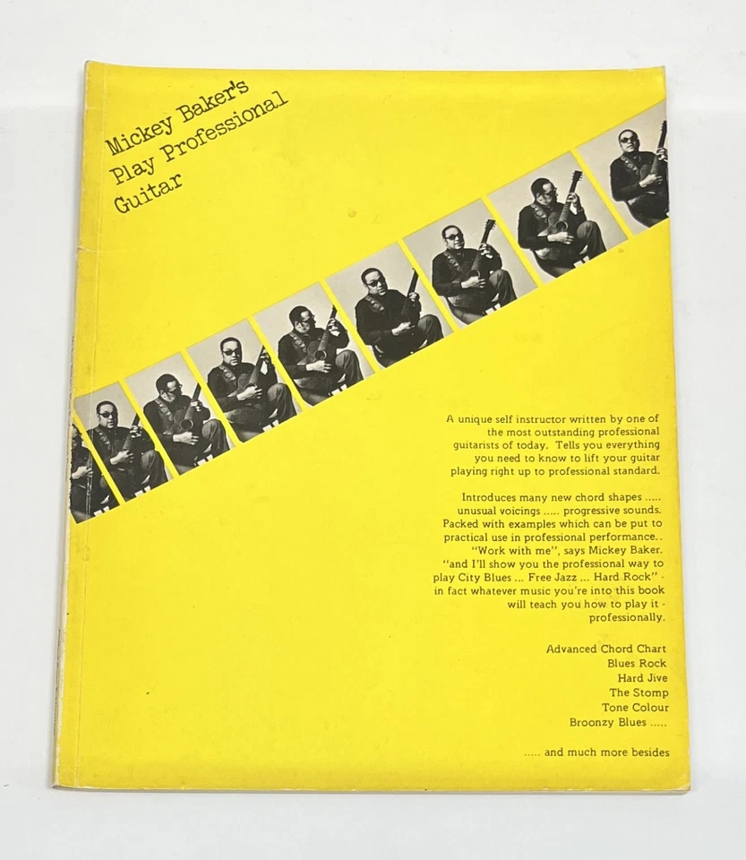 Mickey Baker's Play Professional Guitar Book - Rare — 第 1/4 张图片