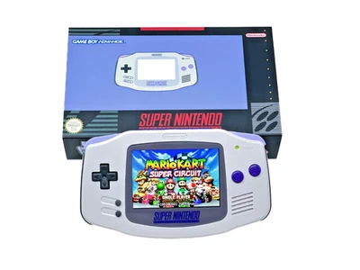 Nintendo Game Boy Advance GBA System 3.0 IPS LCD UV SNES Classic Edition - Image 1 of 4