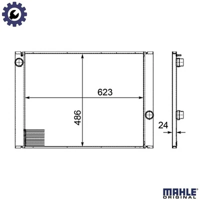 RADIATOR ENGINE COOLING CR 581 000P FOR BMW 6/E1/E0/Convertible/E4/E3 BA 2.0L - Image 1 of 4
