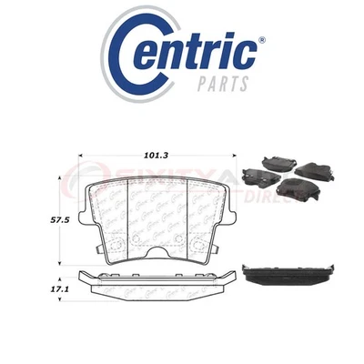 Centric Posi Quiet Disc Brake Pads w Shims for 2005-2008 Dodge Magnum 2.7L vy Foto 1 de 4