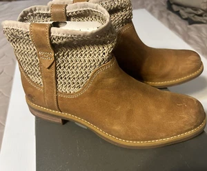 Timberland Damen-Stiefeletten 7,5 Savin Hill braun/weizenfarbenes Ledergewebe neu im Karton - Bild 1 von 14