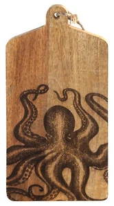 Wooden Cheese Board / Chopping Cutting Board - Octopus - 30cm - Picture 1 of 1