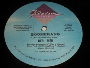 Der-Mer - Boomerang 12" - Disco - Imagen 1 de 2