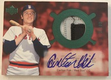 Carlton FISK 2005 Upper Deck Hall of Fame Cooperstown PATCH AUTO #CO-CF2 8/10