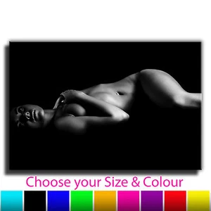 Sexy Akt Erotik Frau Einzel Leinwand Wandbild Bild Druck 5 - Bild 1 von 11