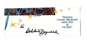 ORIGINAL AUTOGRAPH on paper Singer Actress DEBBIE REYNOLDS - Picture 1 of 1