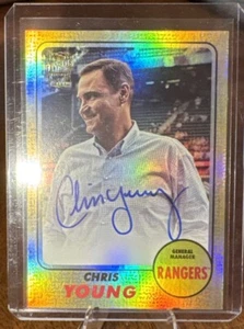 2024 Topps Archives Chris Young 1968 Fan Favorites Auto Gold Foilboard 45/50 - Picture 1 of 2