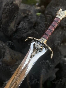 Hand-Forged Conan Destroyer Sword: Atlantean Replica for Epic Cosplay Collecting - Picture 1 of 5