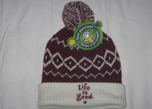 LIFE IS GOOD Boys Size S SMALL Knit "Toboggan Hat" Winter Cap - Picture 1 of 2
