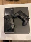 Sony Playstation 4 Black Console With Two Controllers