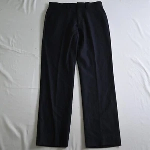 J.CREW 29x32 Navy Blue 44448 Flannel 100% Wool Bowery Classic Mens Dress Pants - Picture 1 of 9