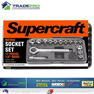 Genuine Supercraft® 17pc 1/4" Drive Metric/Imperial Socket Set in Storage Case - Bild 1 von 3