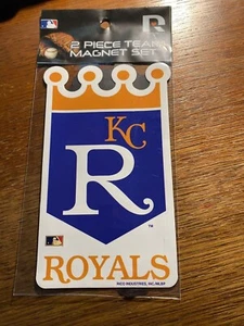 MLB Kansas City Royals 2 Piece Team Magnet Set Brand New - Picture 1 of 2