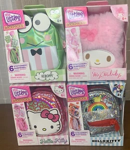 Real Littles Mini Backpacks Set Of 4~Hello Kitty My Melody~Keroppi~Friends NIB - Picture 1 of 13