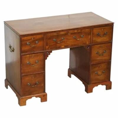 ORIGINAL GEORGIAN / REGENCY MILITARY CAMPAIGN DESK WITH LARGE MAP DRAWER CIRCA - Image 1 of 4