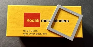 Kodak Metallbindemittel für 2"" x 2"" Schiebeabdeckung Glas, dünne Box von 50 - Bild 1 von 11