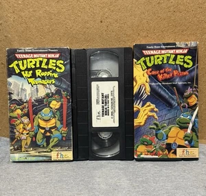 TMNT Teenage Mutant Ninja Turtles VHS Lot (3)  Rodding, Killer Pizzas, Half Shel - Picture 1 of 6
