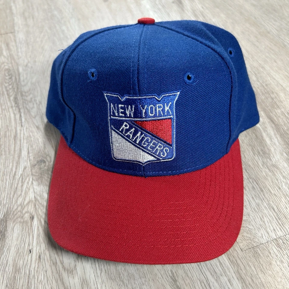 De colección New York Rangers Snapback Sombrero NHL Azul Rojo Top of the World Gorra de Lana Foto 1 de 4