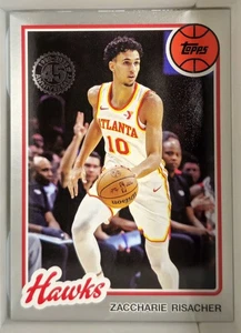 2025-26 Topps NBA 45th Anniversary Zaccharie Risacher Atlanta Hawks #80BK-24 - Picture 1 of 1