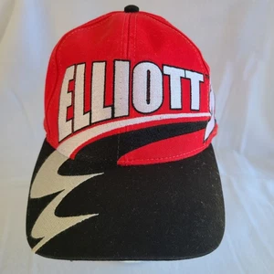Vtg Bill Elliott 9 Dodge Racing Team Hat Red Black Snapback Chase Embroidered - Picture 1 of 12