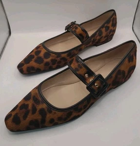 NEW Boden Vic Chisel Toe Mary Jane - Leopard Size 42 (US 10.5) - Picture 1 of 20