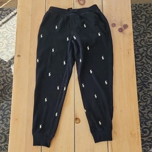 Polo Ralph Lauren Mädchen bestickt Pony Fleece Jogginghose schwarz gold Größe 16 - Bild 1 von 12