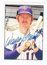 Wayne Garrett autographed Baseball Card (New York Mets) 1975 SSPC #539