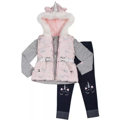 Little Lass Outfit Unicorn 3 Pc - Infant girls 12M - Brand New w/Tags & Sealed! - Image 1 of 4