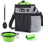 pecute Large Dog Treat Pouch Bag - Upgrade with Water Bottle Holder, Waterproof