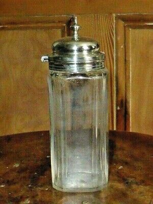 Late Victorian Cut Glass Condiment Or Pickle Pot With Silver Plated Fittings • 7£