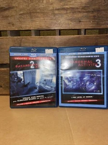 Paranormal Activity 2 and 3 Blu Ray-DVD, 2-Disc Includes Digital Not Sure Codes - Picture 1 of 1
