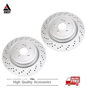 Rear Brake Disc Rotors Left&Right For Mercedes C63s C63 Sl63 Sl65 Amg 2314230212 - Bild 1 von 12