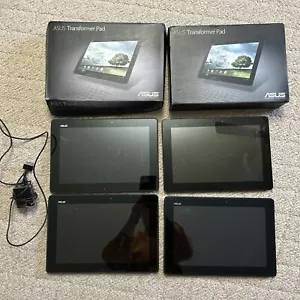 Lot 4 ASUS TF300T Transformer Pads For Parts Won’t Power On W/2 Boxes Bundle - Picture 1 of 2