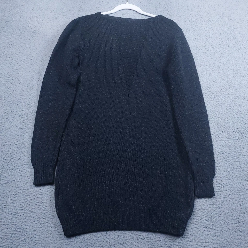 Vestido suéter feminino T Alexander Wang pequeno cinza malha seda mistura de algodão pesado - Imagem 1 de 4